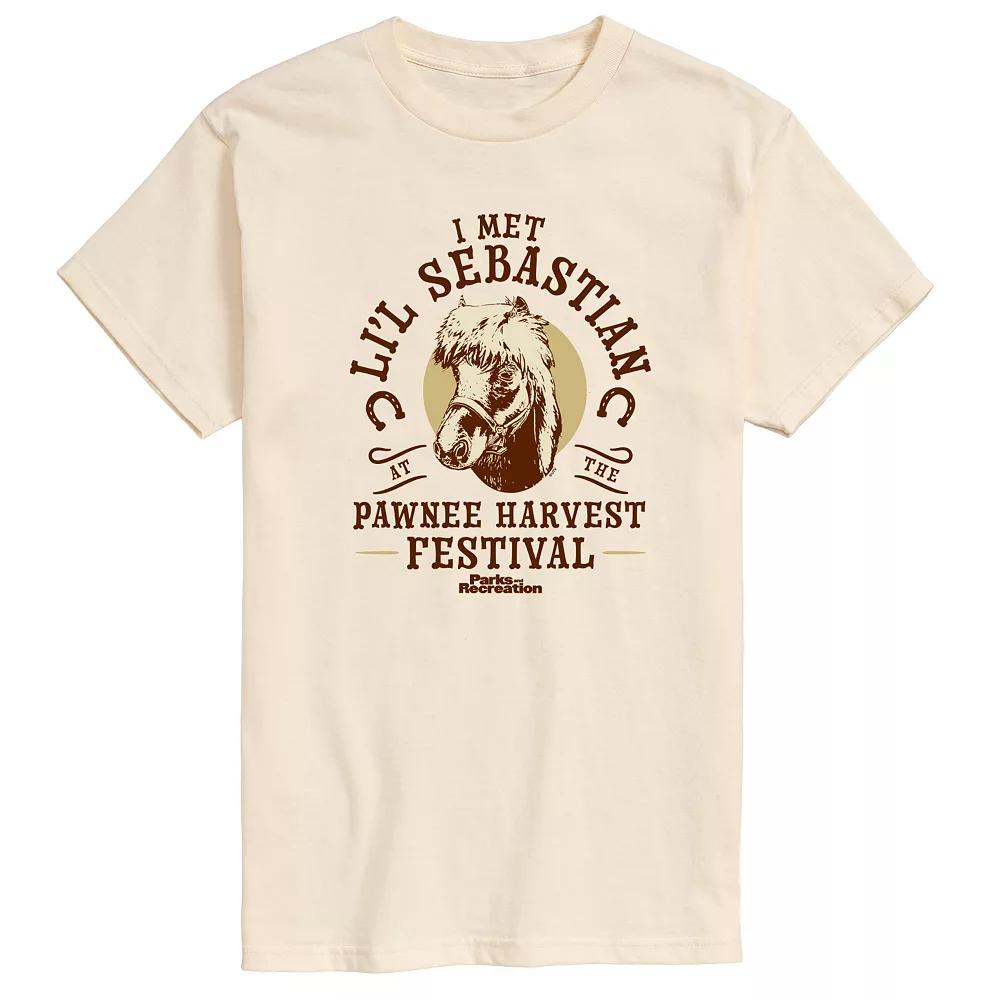 Men's Parks And Recs Lil Sebastian Graphic Tee,  Product Image