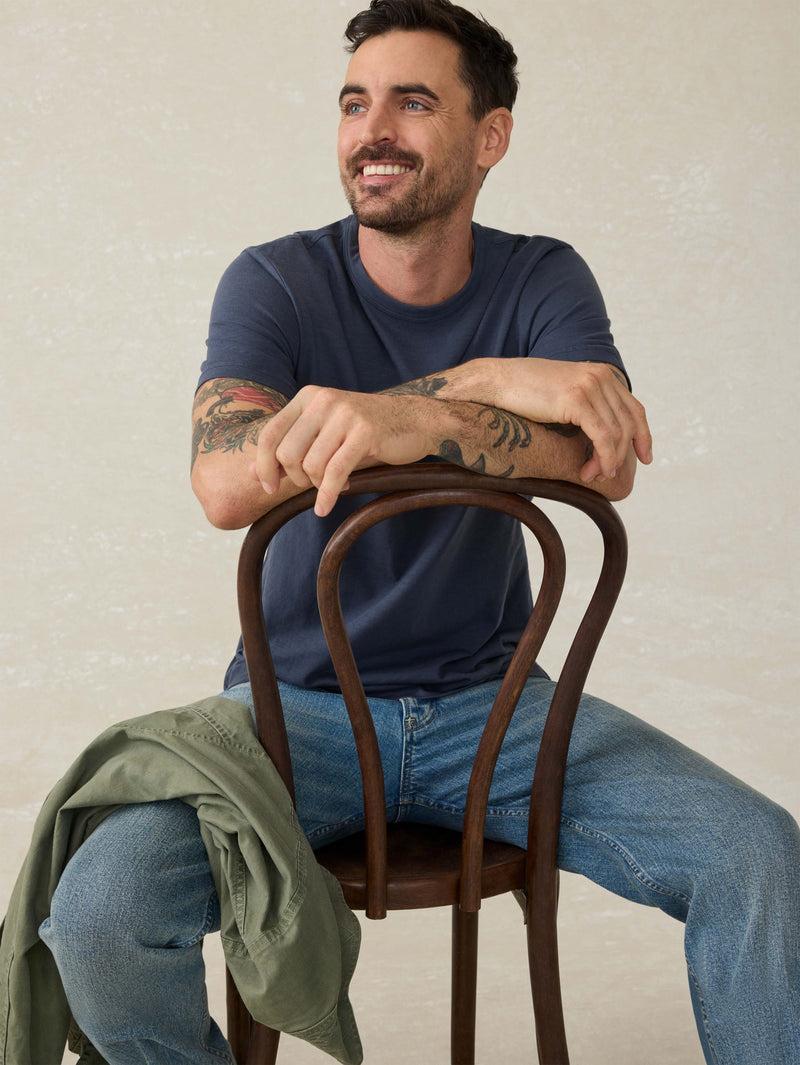 Sunwashed Pocket Tee - Dune Navy Product Image