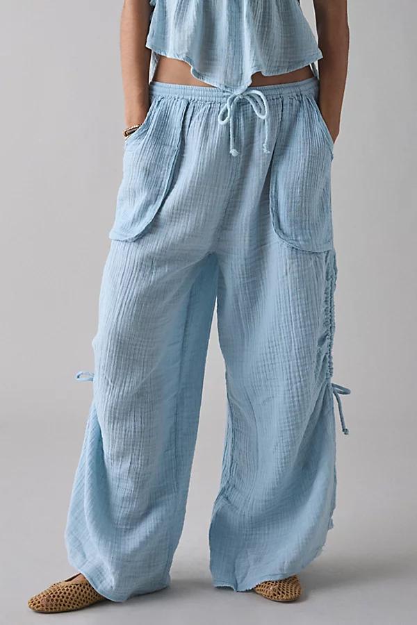 Out From Under Ocean Air Cinched Wide-Leg Gauze Pant Womens at Urban Outfitters Product Image