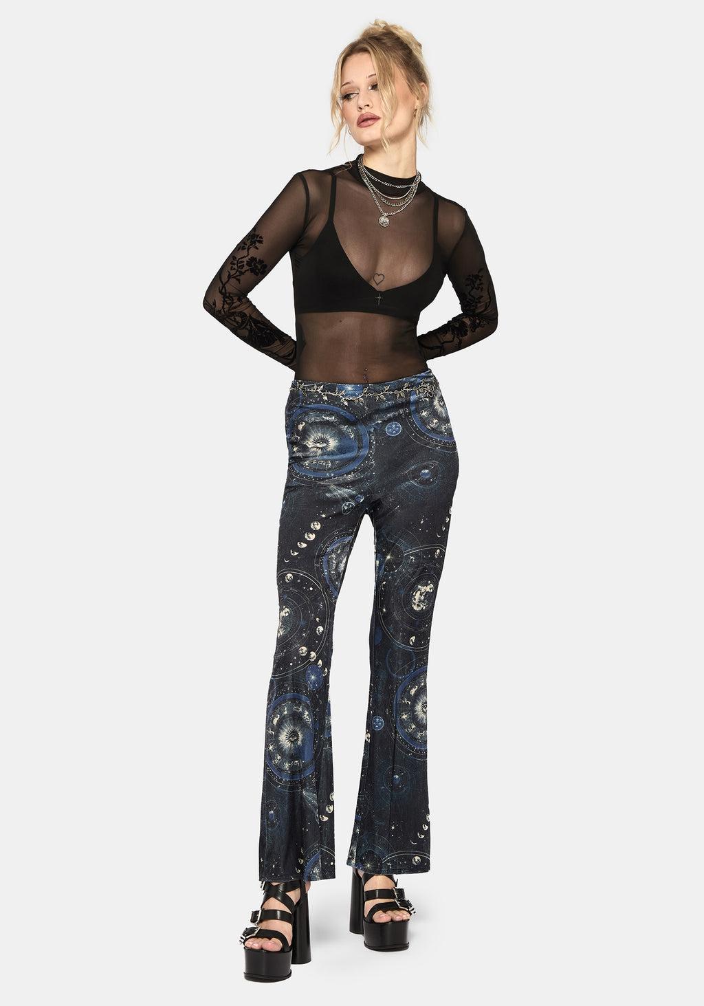Elise Celestial Velour Split Hem Flare Product Image