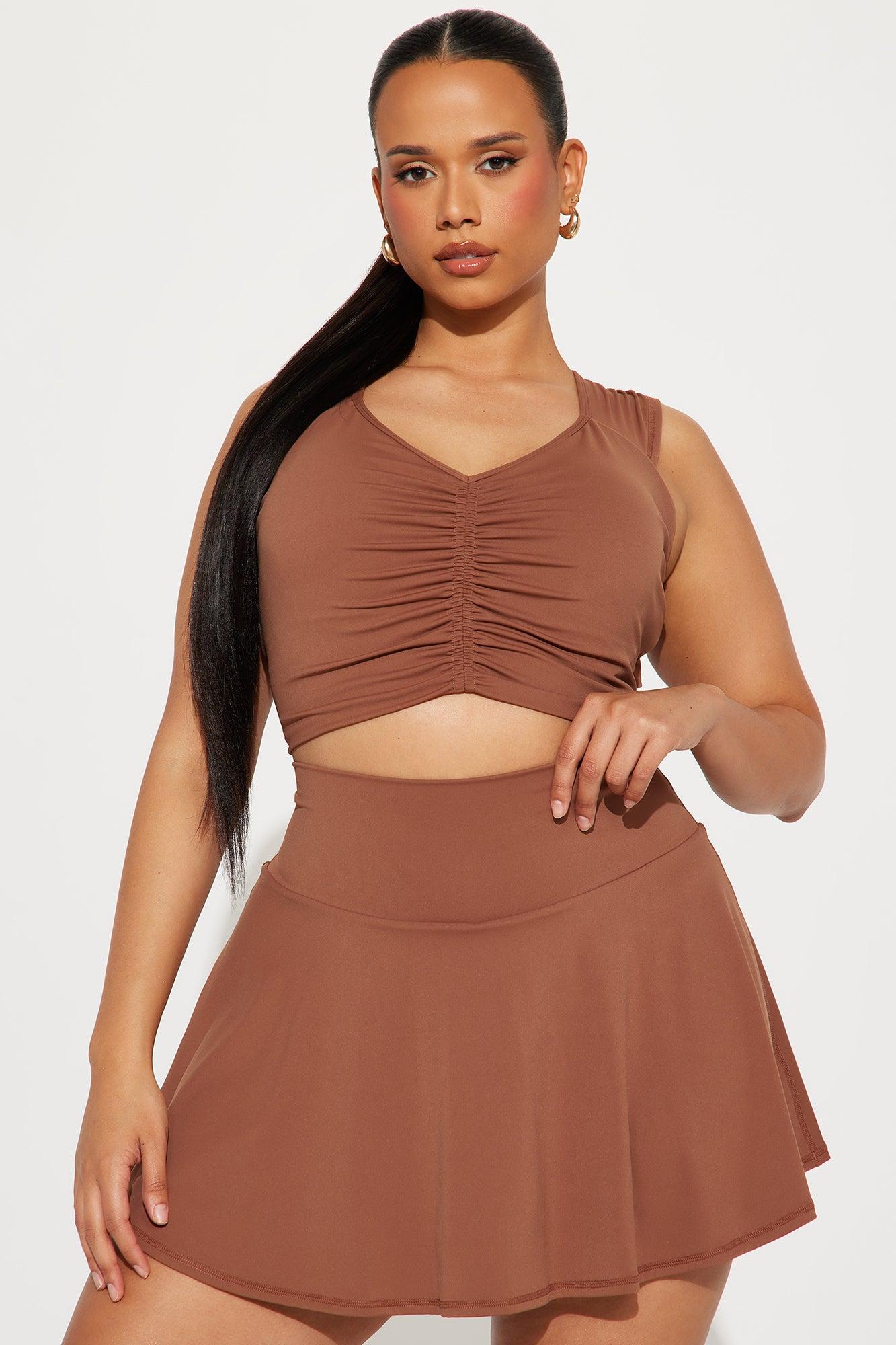 Payton Active Skirt Set - Mocha Product Image