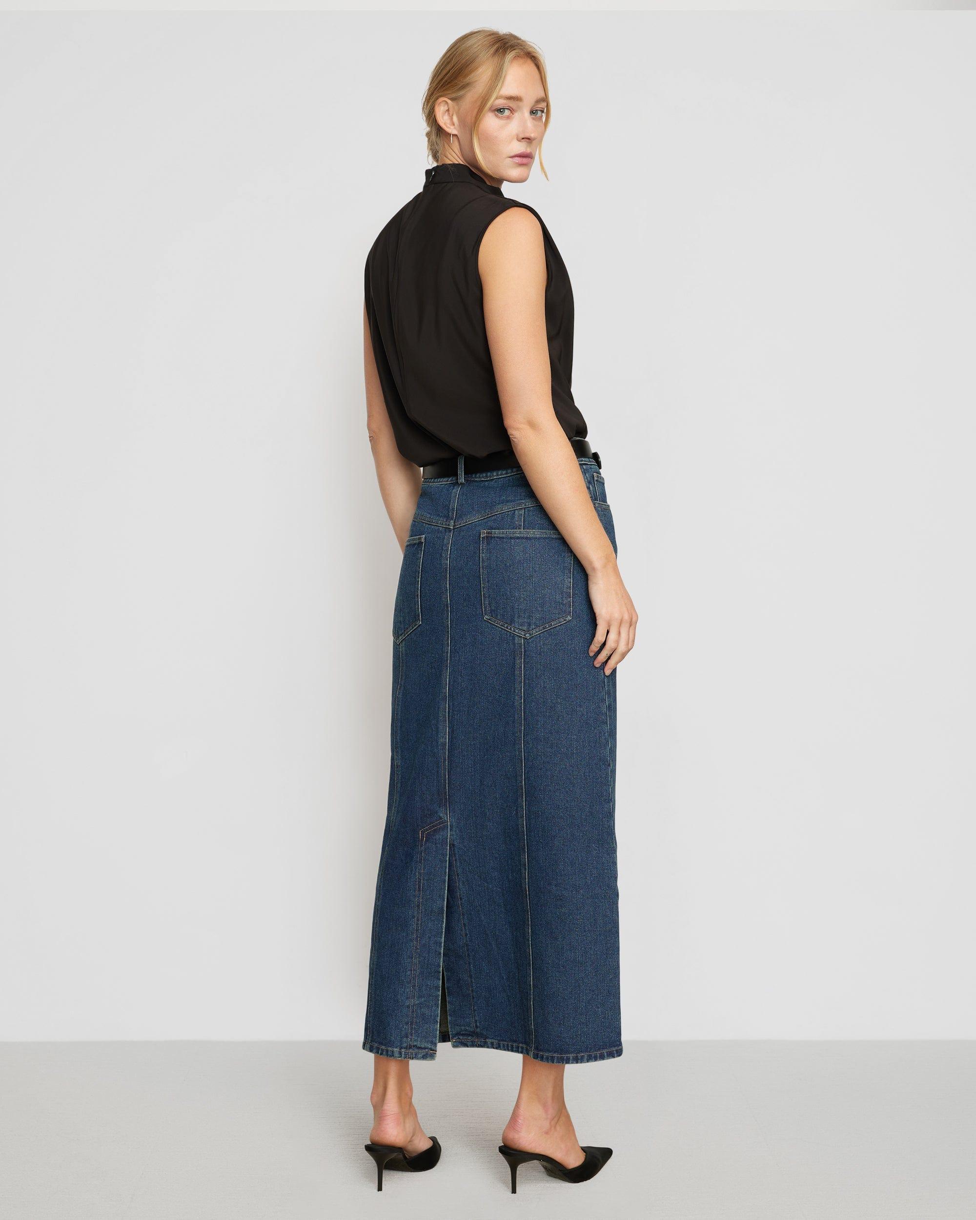 Riley Denim Maxi Skirt Product Image