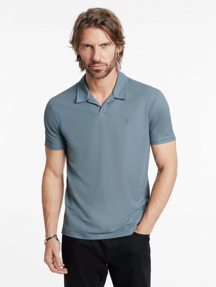 John Varvatos Short Sleeve Pique Polo Product Image