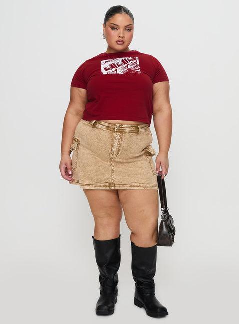 You Do You Tee Red Curve Product Image