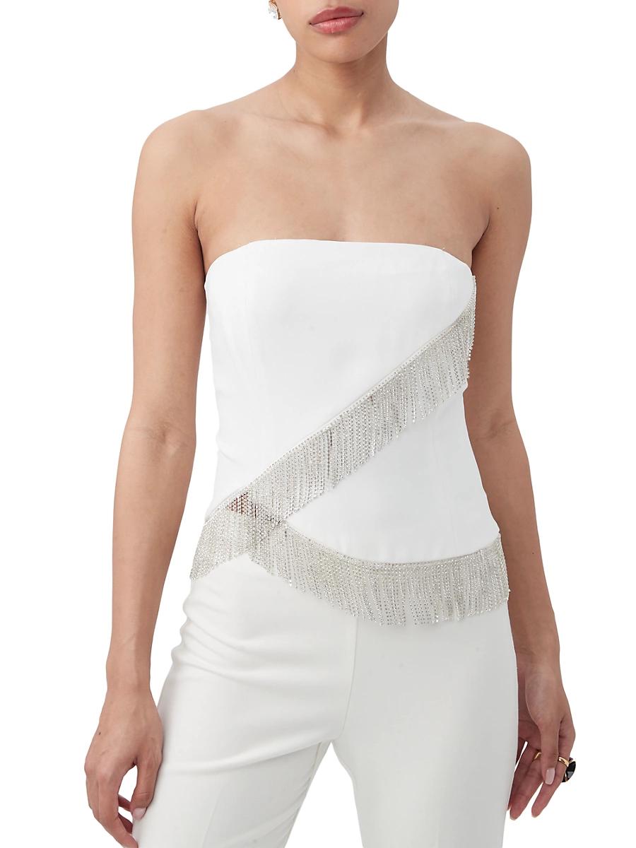 Womens Aeris Asymmetric Fringe Top Product Image