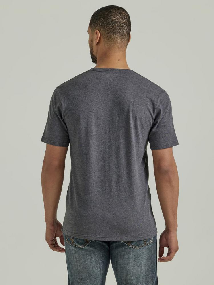 SALE Wrangler® Men's S/S Grey Mexican Flag Logo T-Shirt Product Image
