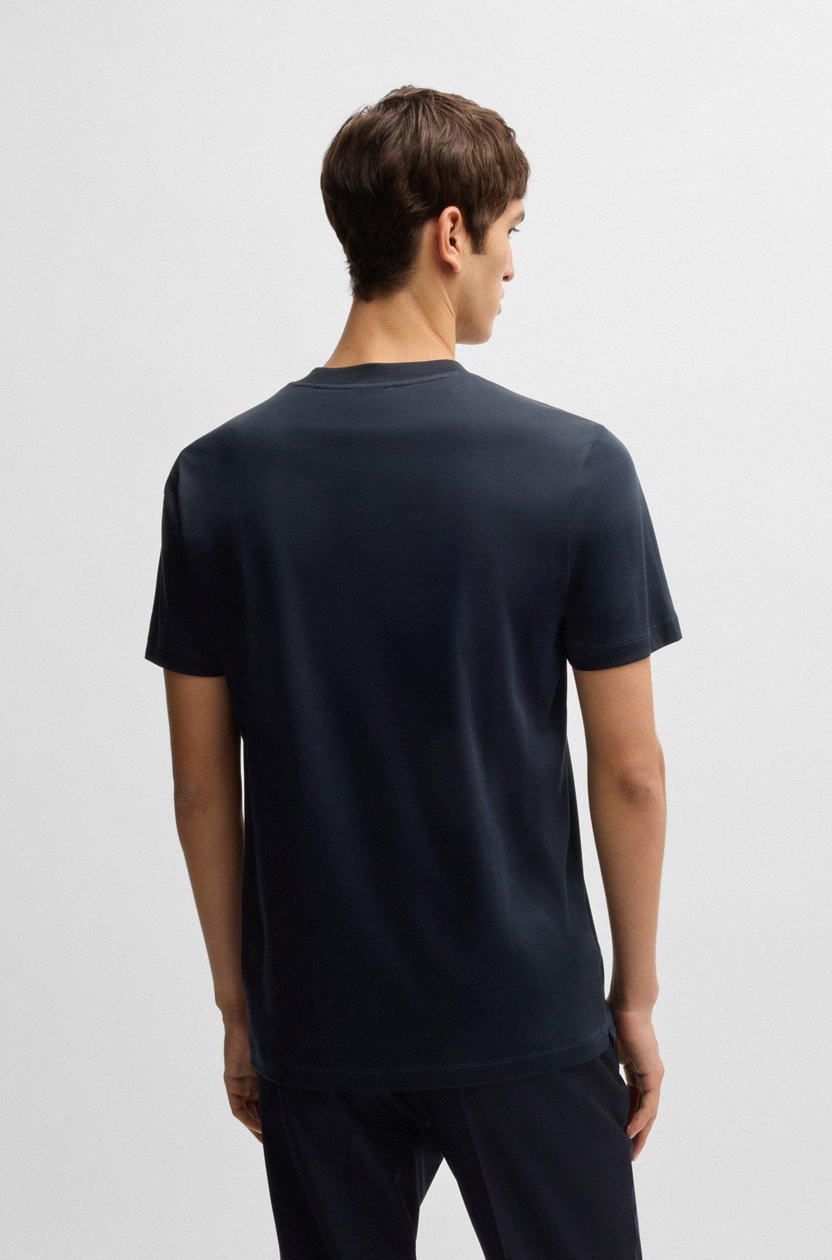 Slim-fit T-shirt in mercerized cotton Product Image