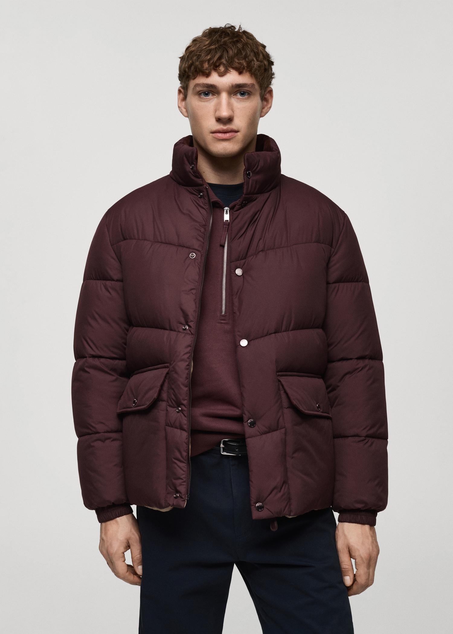 Water-repellent quilted anorak - Men | MANGO USA Product Image