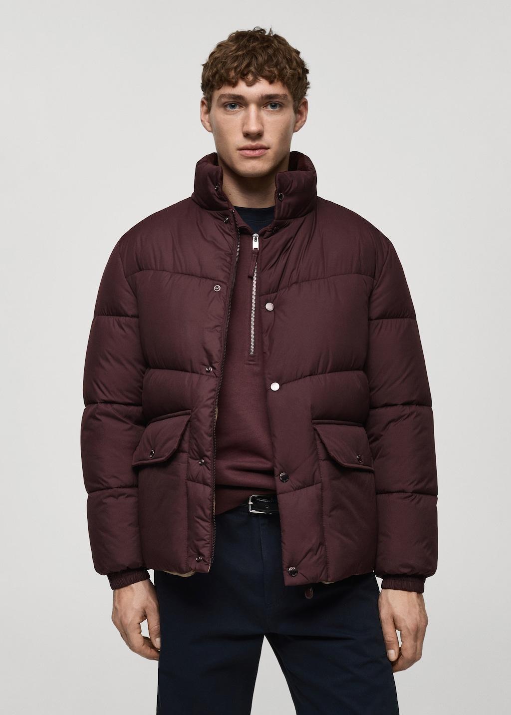 Water-repellent quilted anorak - Men | MANGO USA Product Image