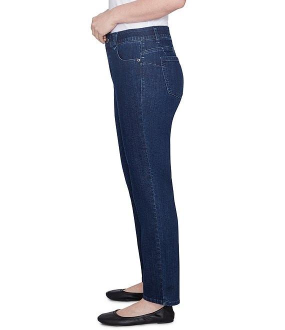 Ruby Rd. Petite Size Soft Denim Pull-On Boot-Cut Jeans Product Image