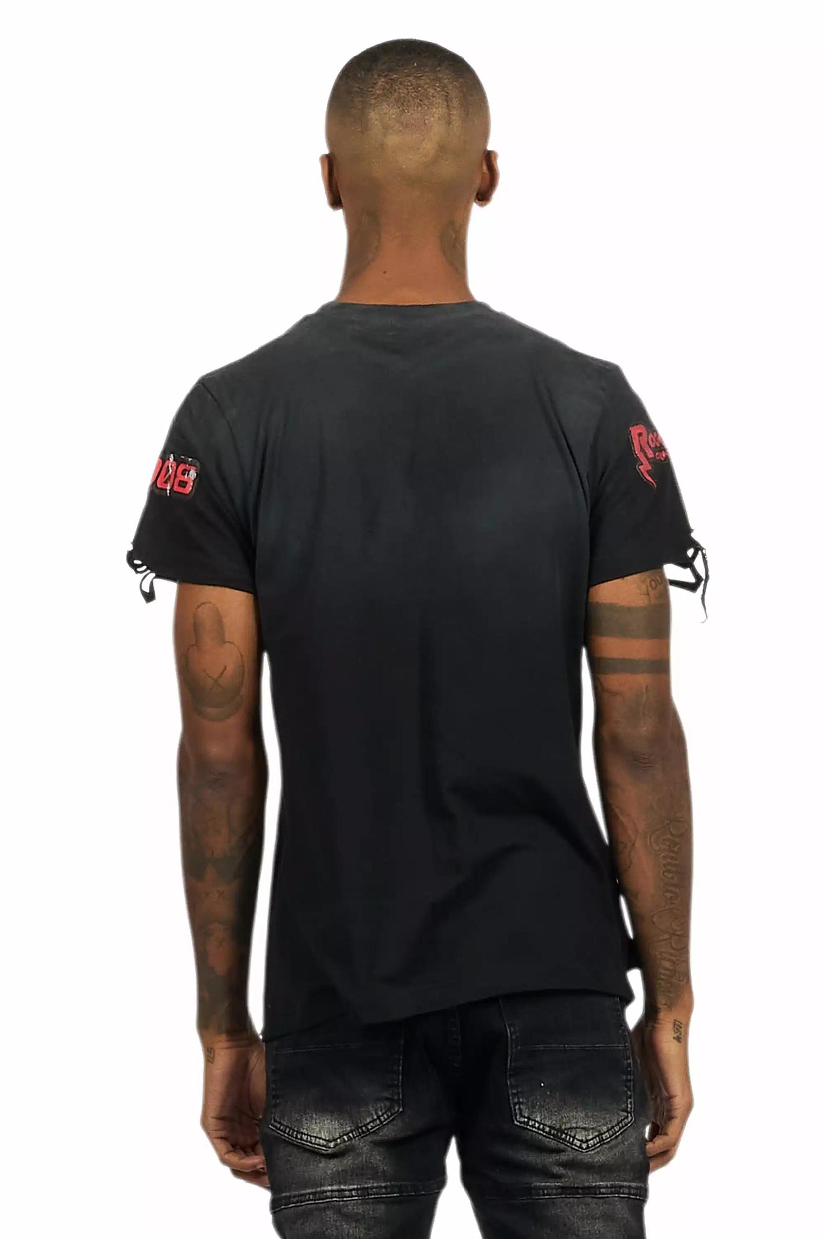 Javion Black Graphic T-Shirt Male Product Image