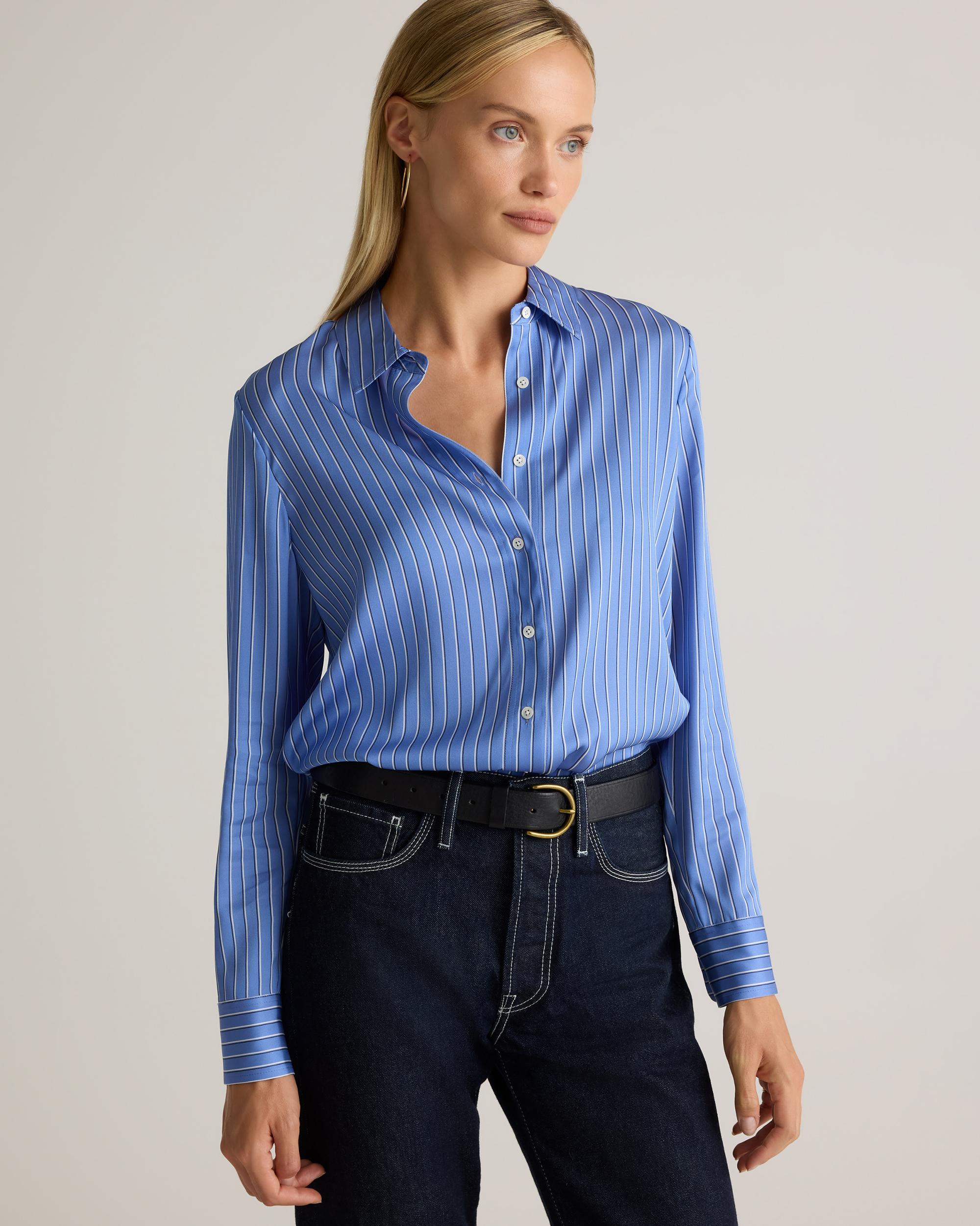 Quince | Women's Washable Stretch Silk Blouse Size XS Product Image