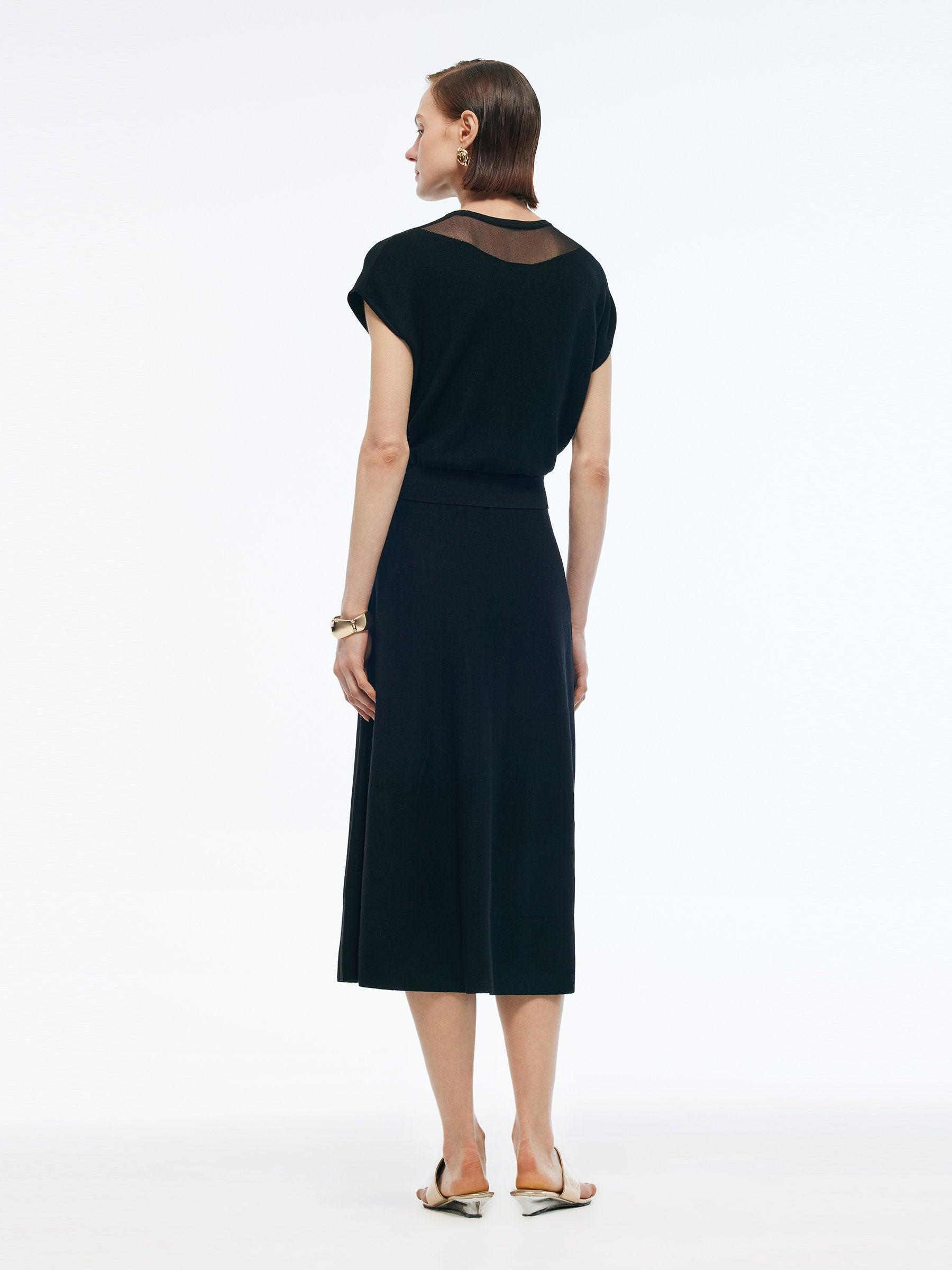 Tencel Blend Faux Two-Piece Women Maxi Dress Product Image