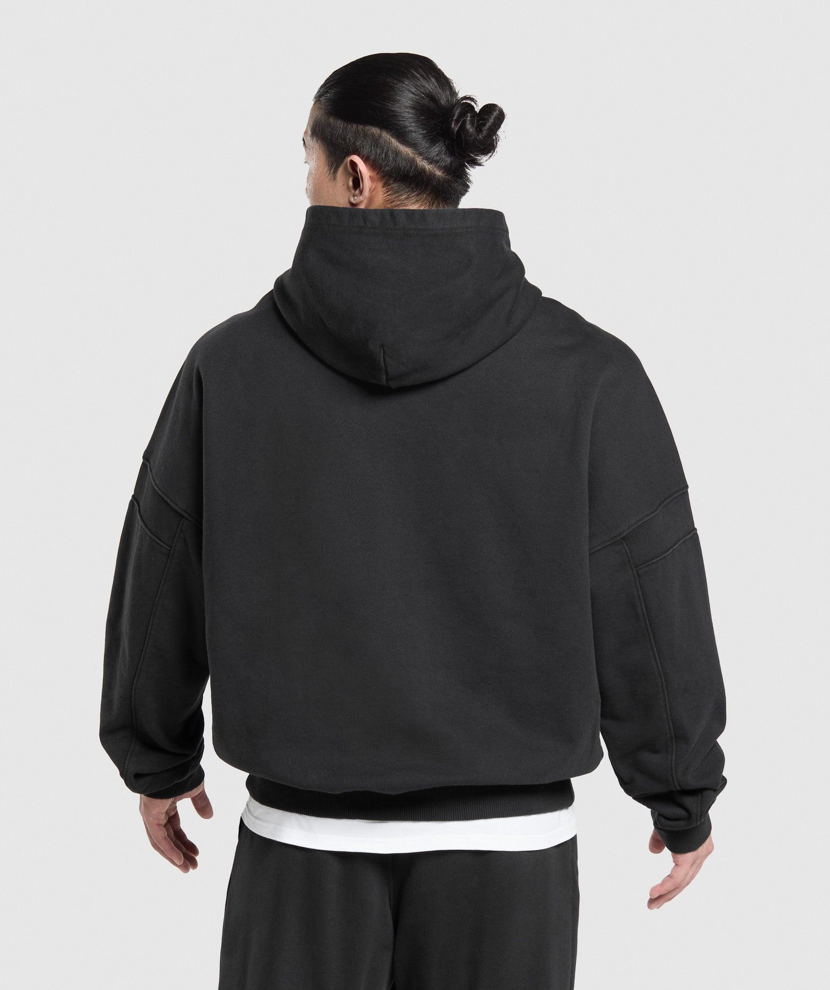 Gymshark Heavyweight Hoodie - Black Male Product Image
