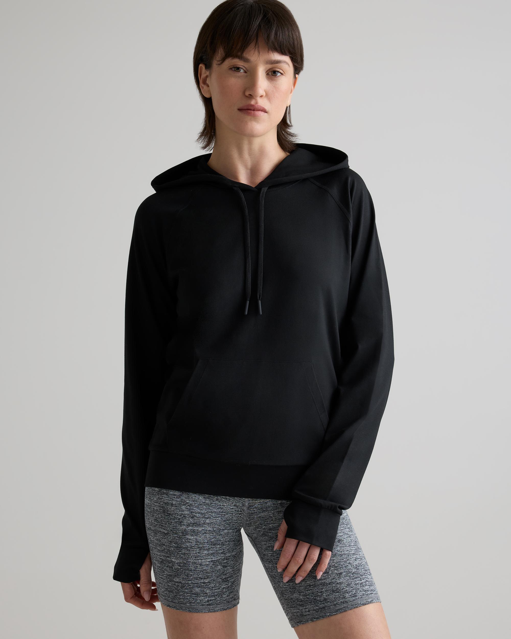 Quince | Women's Super Soft Performance Pullover Hoodie Flowknit Activewear, Recycled Polyester Product Image