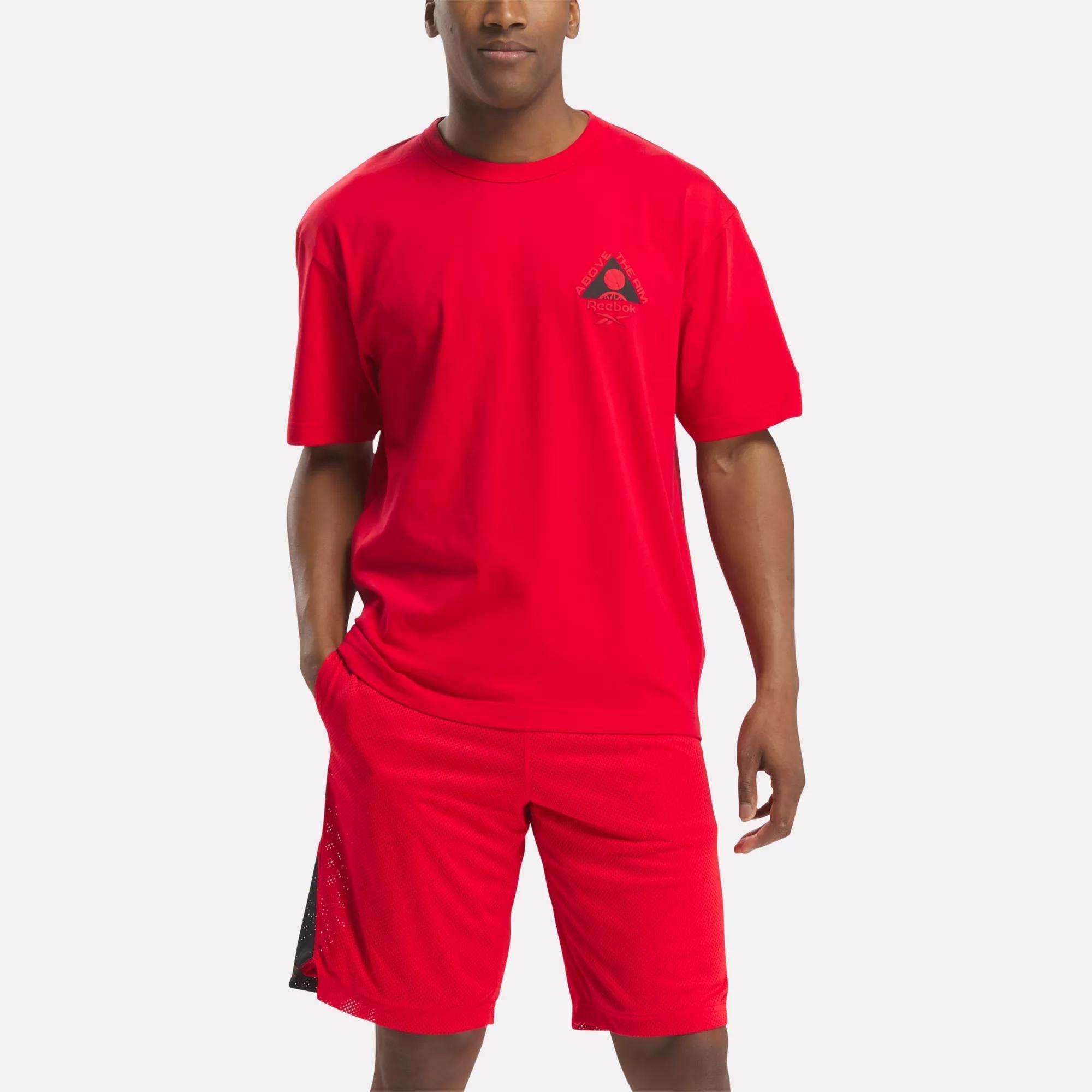 Men's Above the Rim Basketball T-Shirt Male Product Image