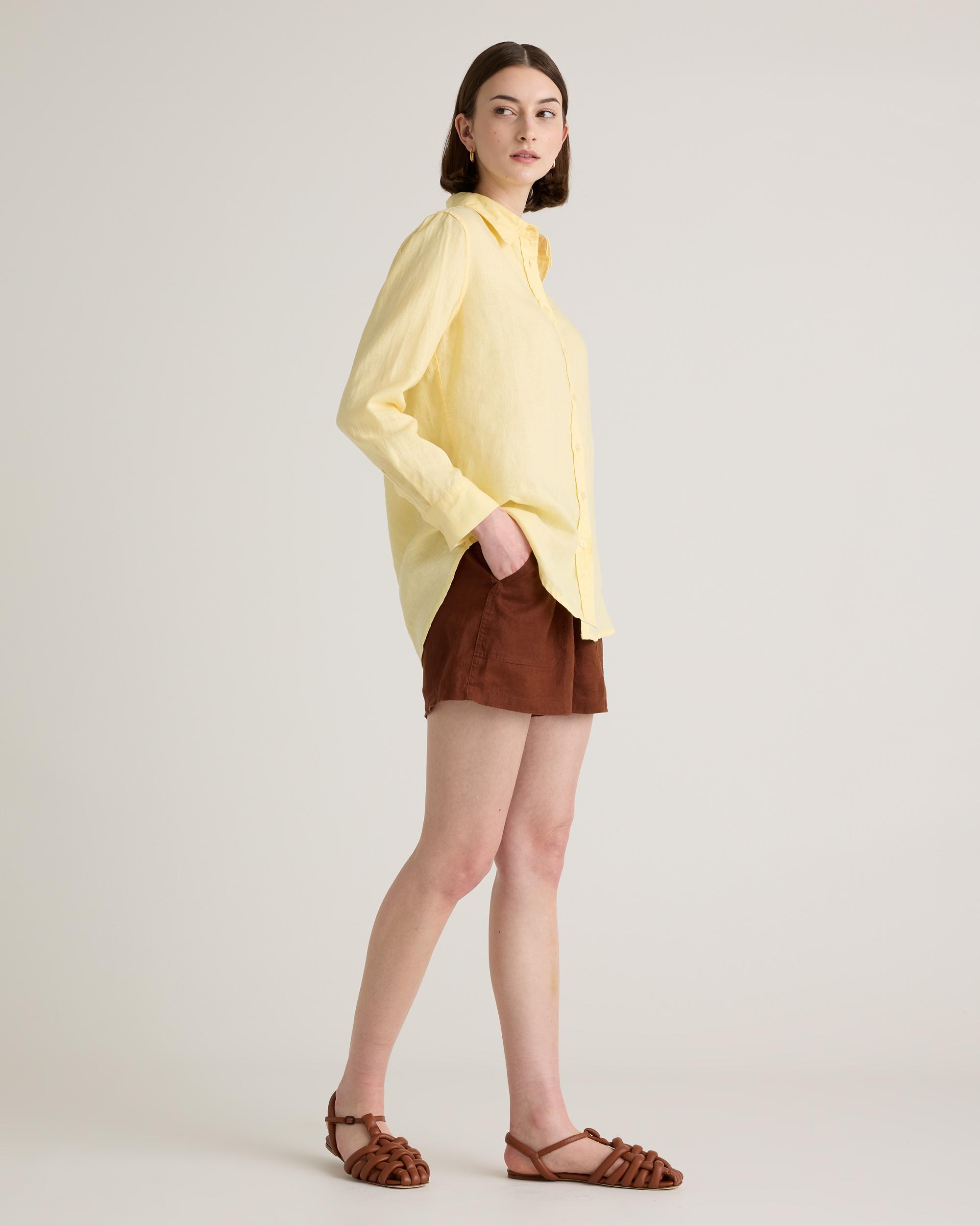 Quince | Women's 100% European Linen Shorts Size XL Product Image