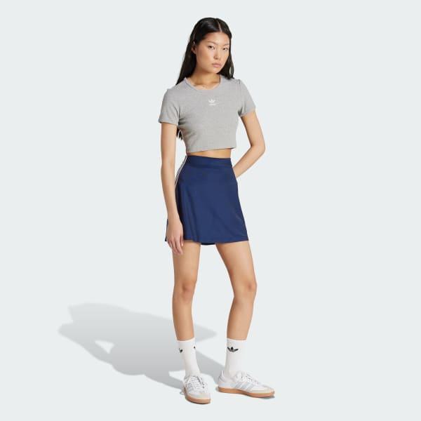 adidas Adicolor 3-Stripes Mini Skirt Night Indigo S Womens Product Image