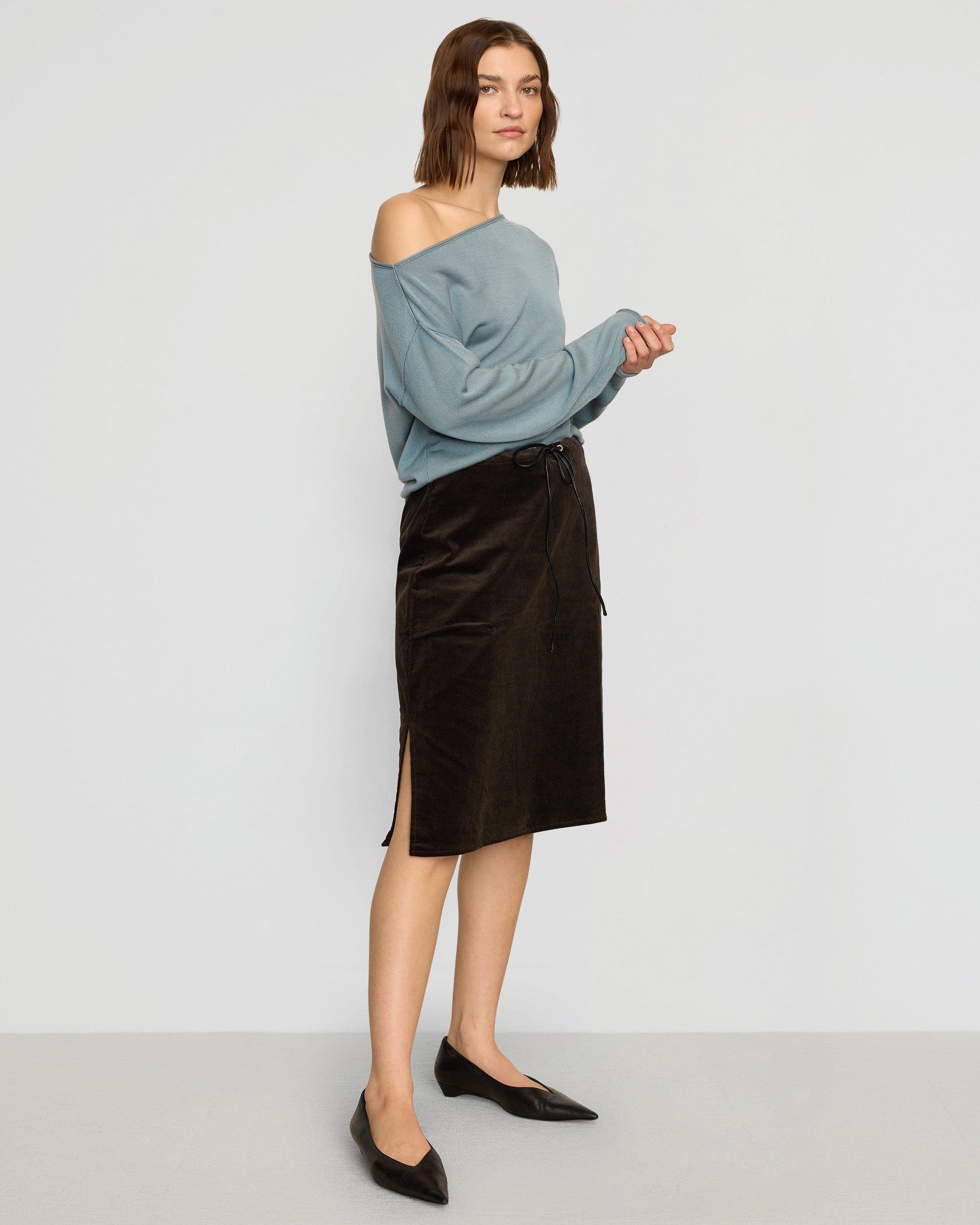 Bellamy Corduroy Tie-Waist Skirt Product Image