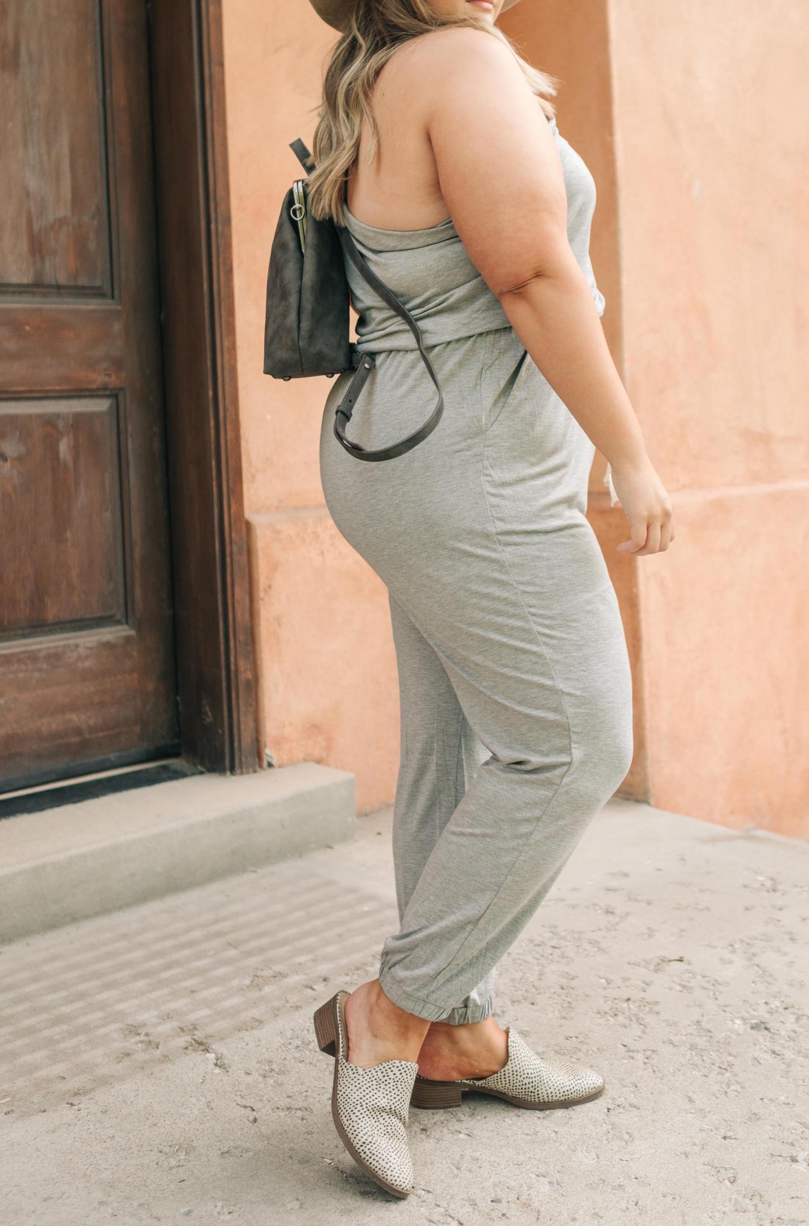 Arm And A Leg Jumpsuit In Gray (Online Exclusive) Product Image