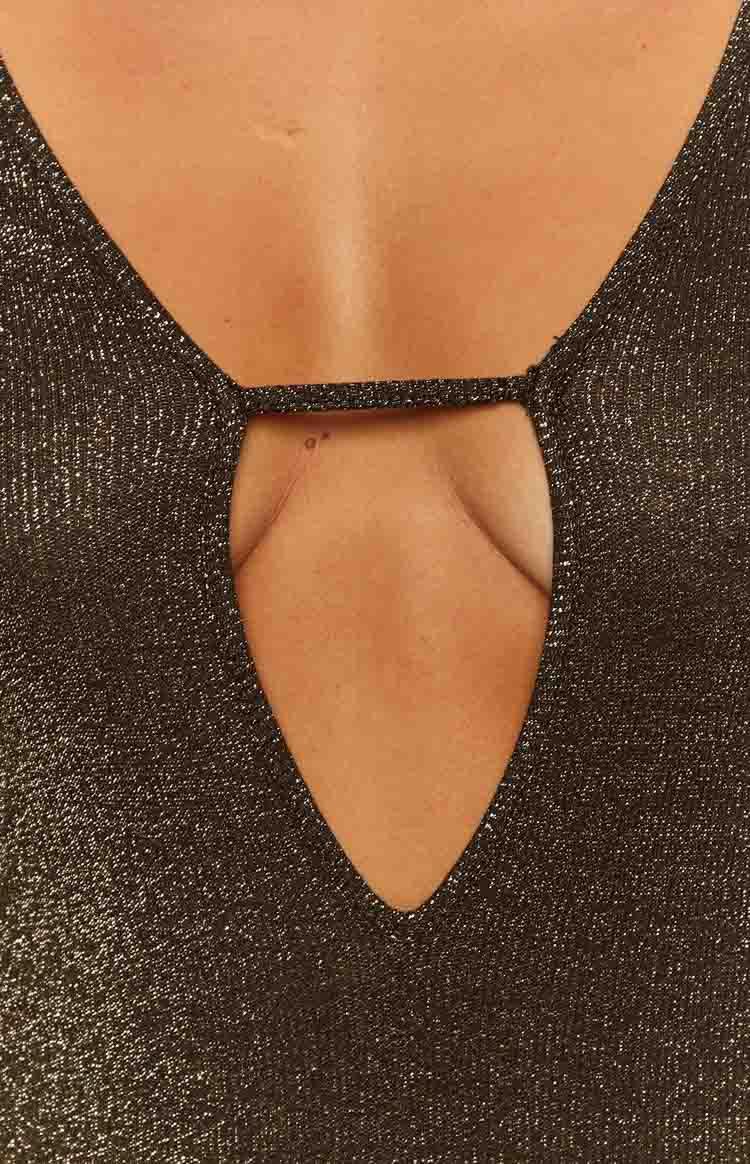 Good Energy Bronze Long Sleeve Mini Dress Product Image