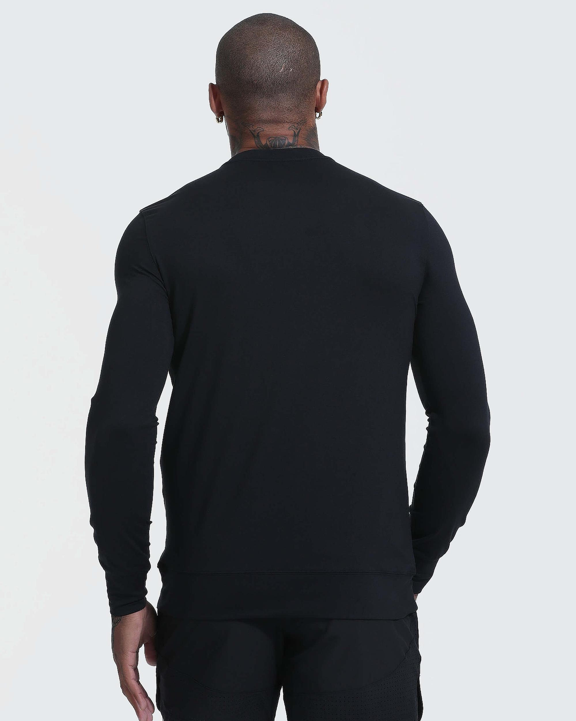 Black Active Comfort Crew Sweatshirt Product Image