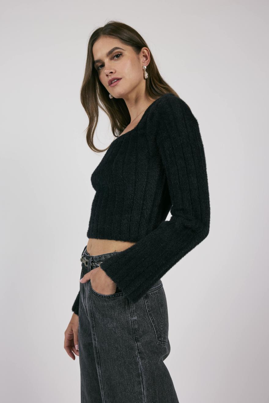 Camille Square Neck Sweater Product Image