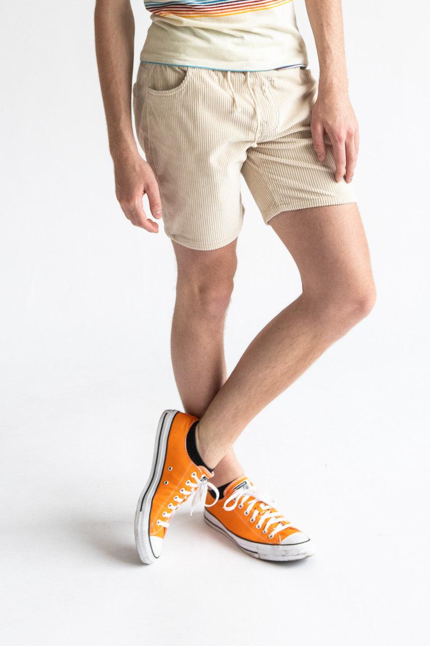 Drawstring Corduroy Shorts Product Image