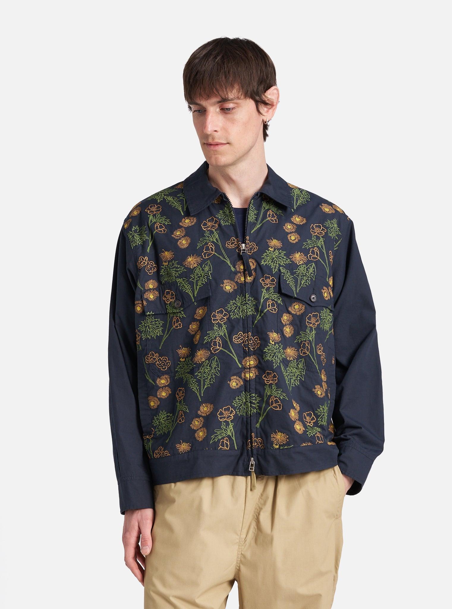 Flower Mountain x Universal Works Navy Broadcloth E130 Jacket Product Image