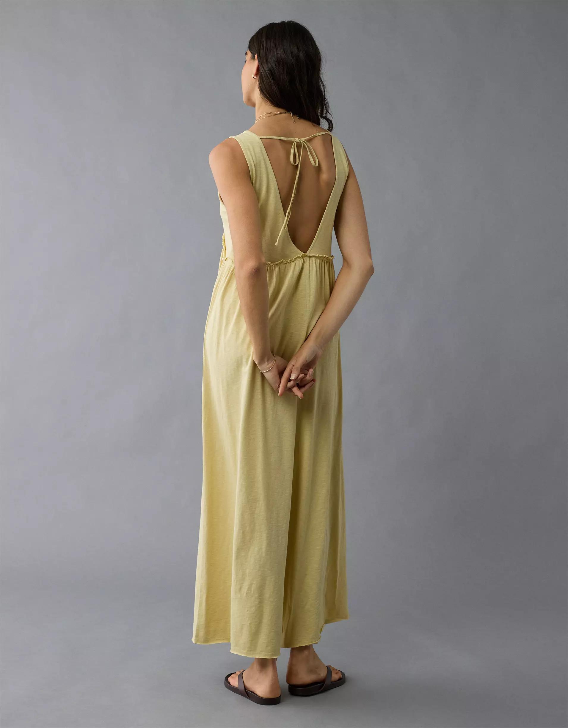 AE Sunchaser Knit V-Neck Jumpsuit Product Image