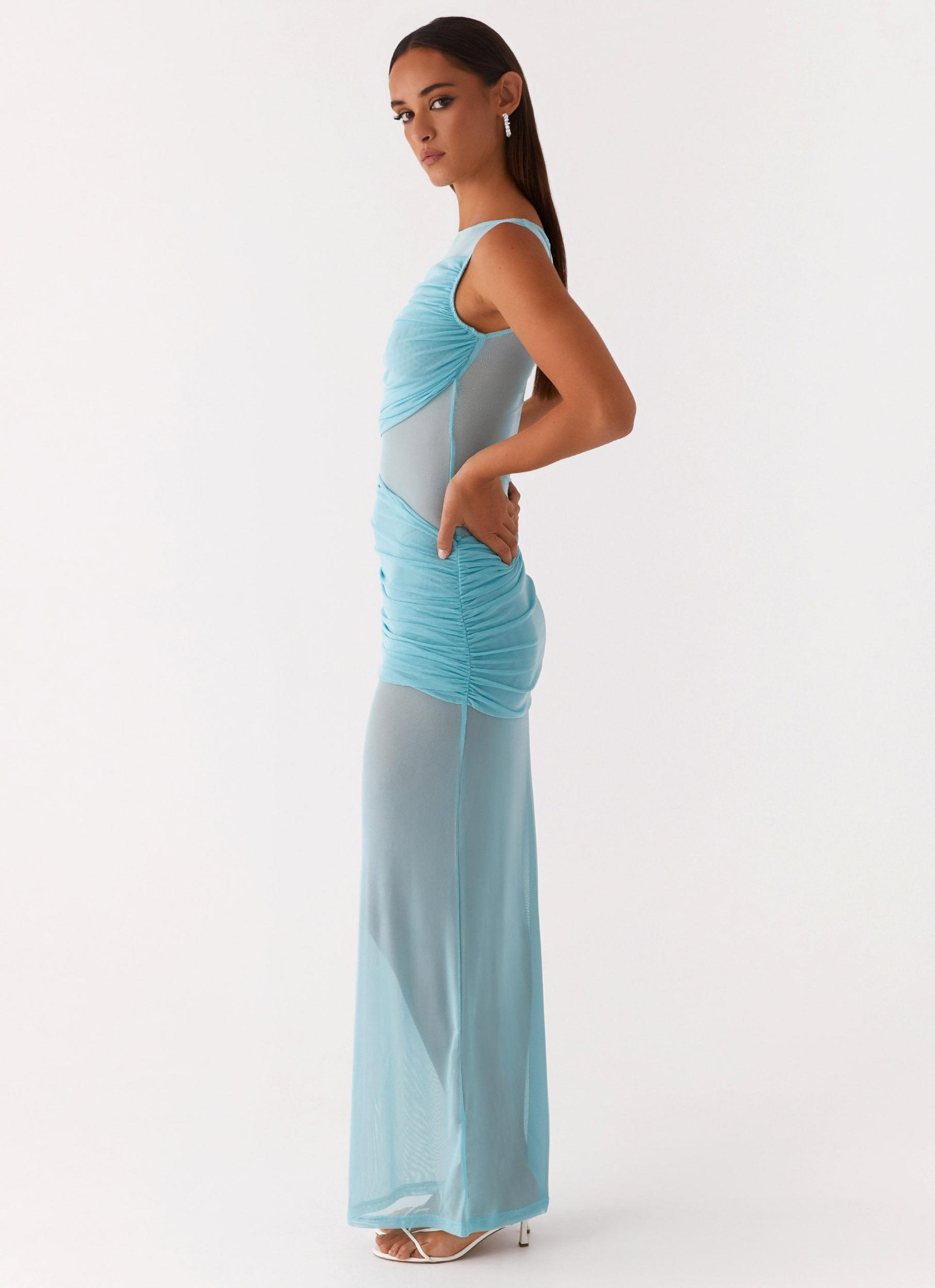 Apollo Maxi Dress - Aqua Product Image