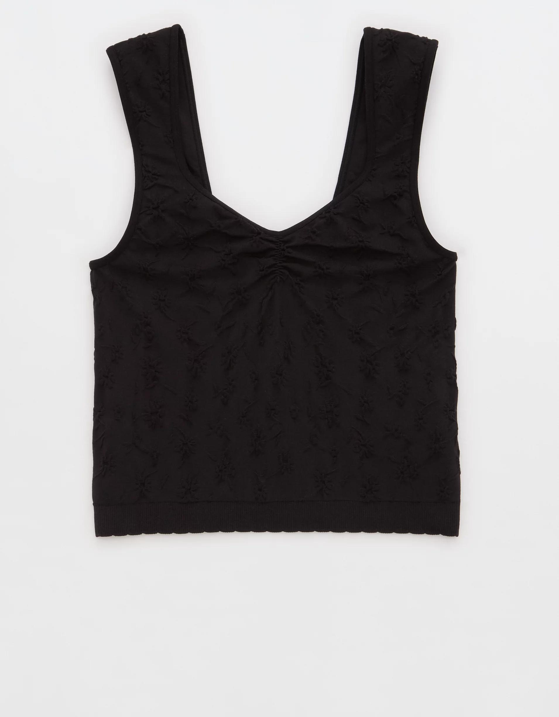 Superchill Seamless Floral Jacquard Bra Top Product Image