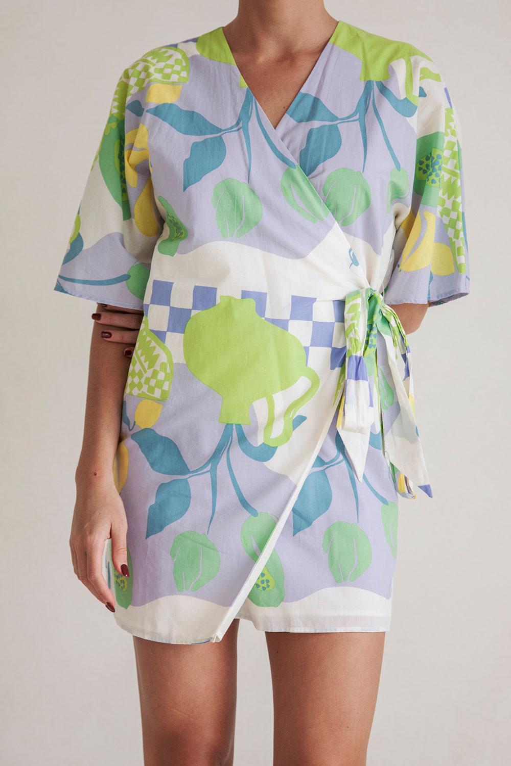 Scarlett Wrap Dress - Dolce Verde Product Image