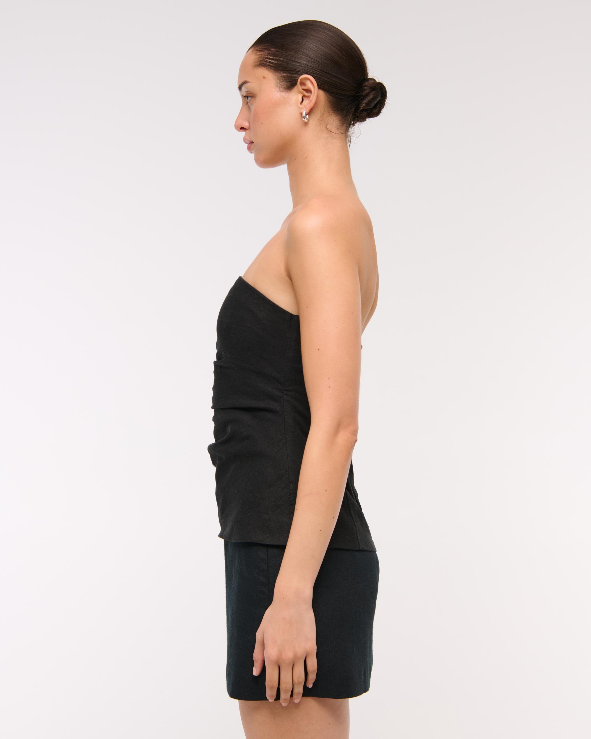 Linen-Blend Tube Top Product Image