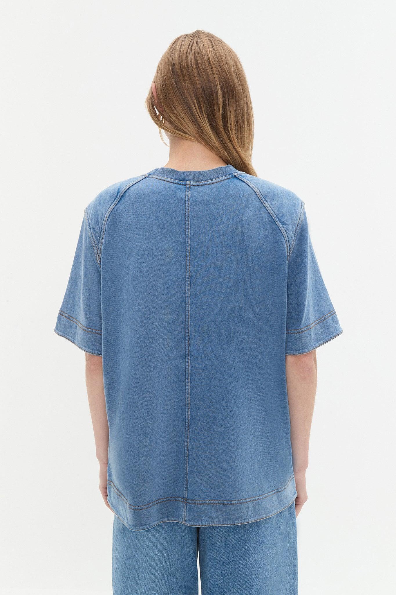 Remi Denim Wash Tee Product Image