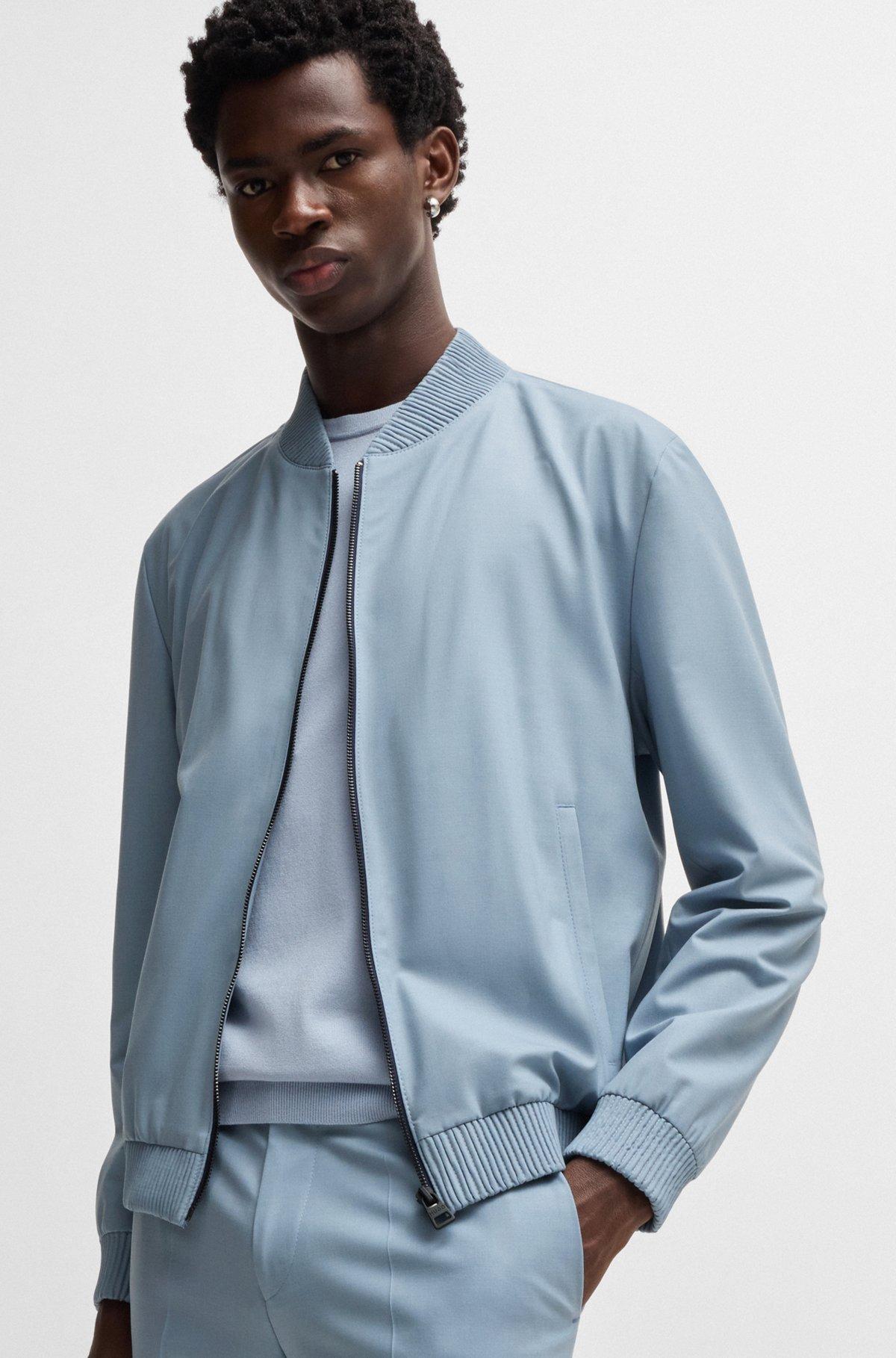 Slim-fit jacket in stretch-wool Product Image