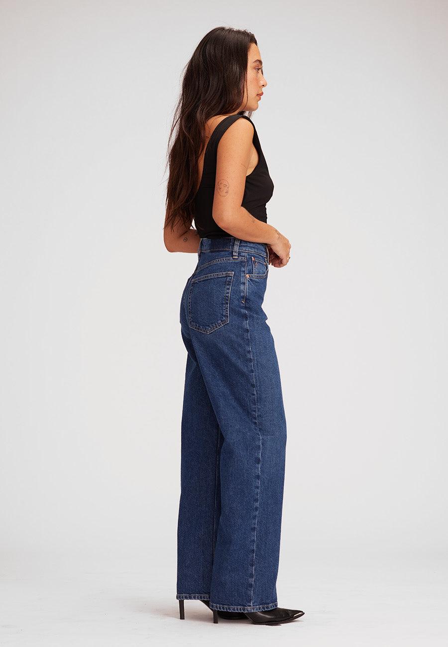 Archer High Rise Loose Fit - Smoke Blue Product Image