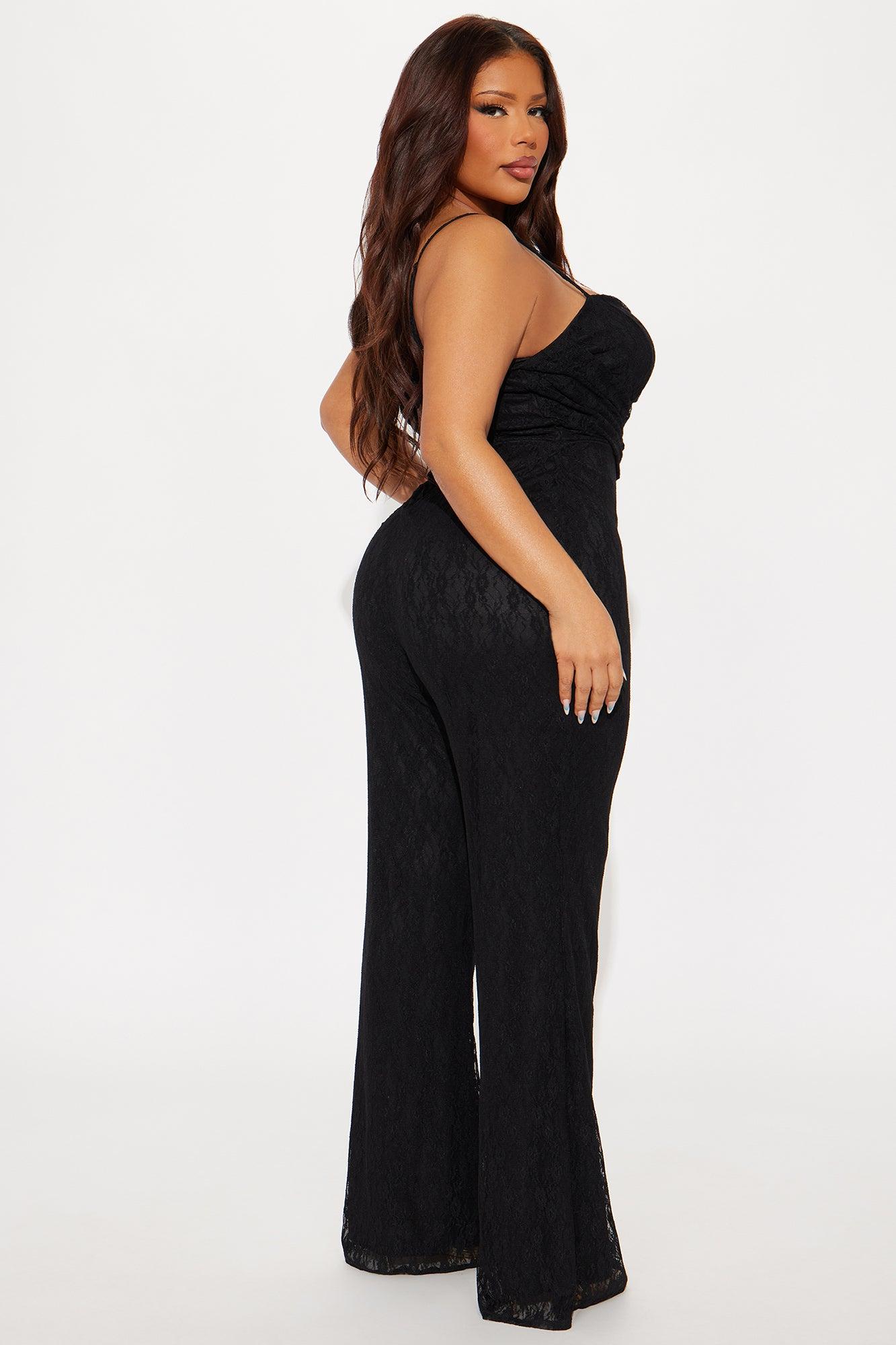 In Her Element Lace Jumpsuit - Black Female Product Image