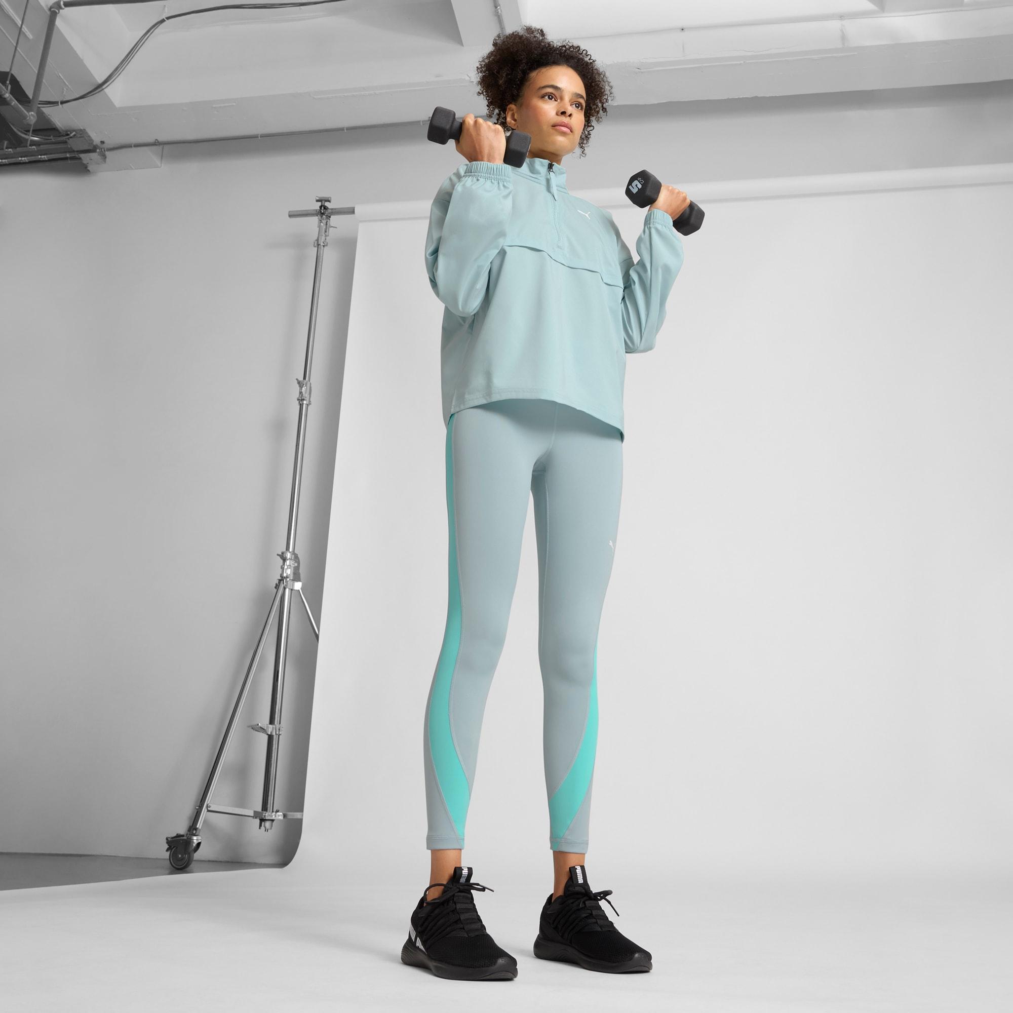 PUMA STRONG High-Waisted 7/8 Color Block Women's Tights Product Image