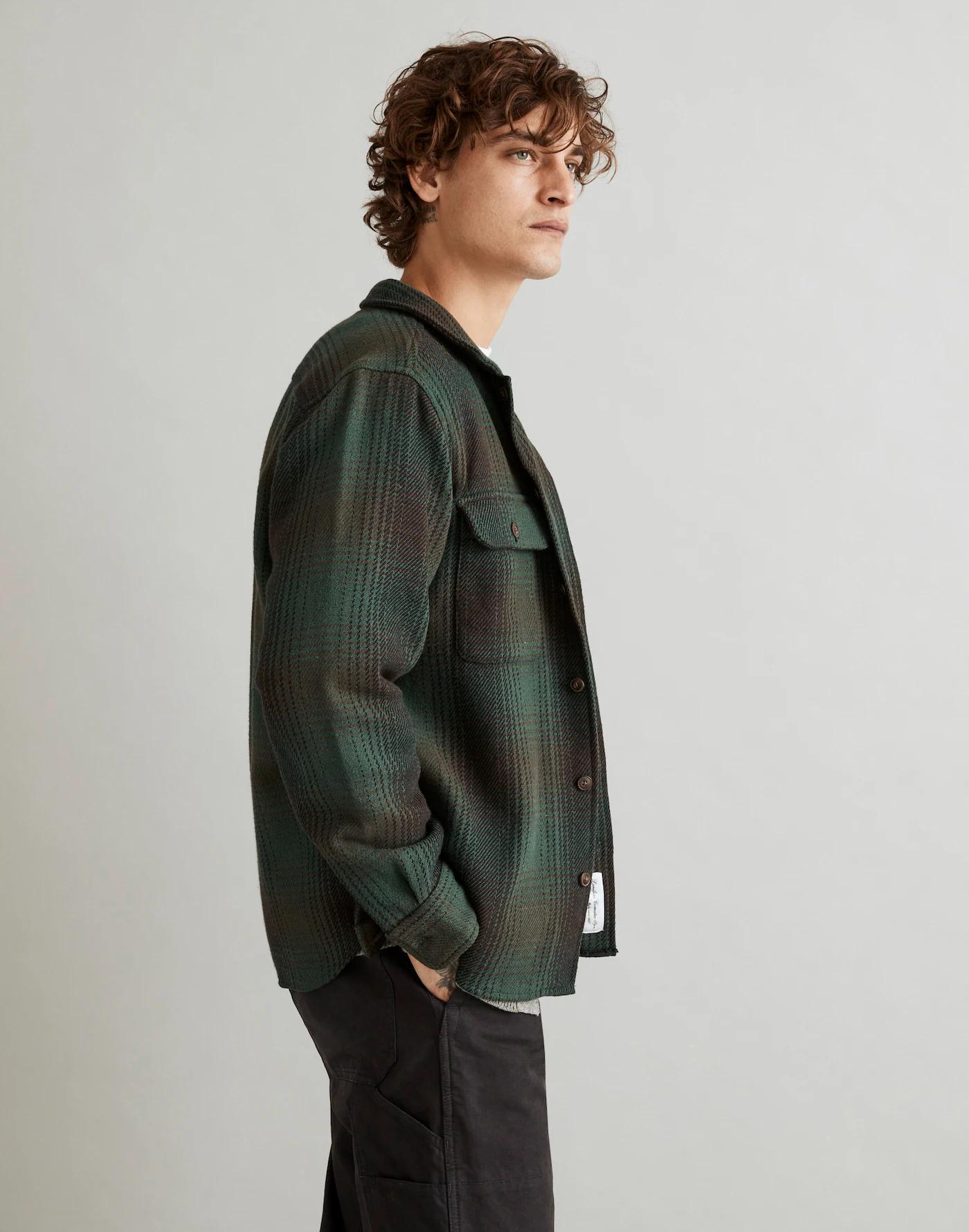 Brushed Easy Shirt-Jacket in Italian Fabric Product Image