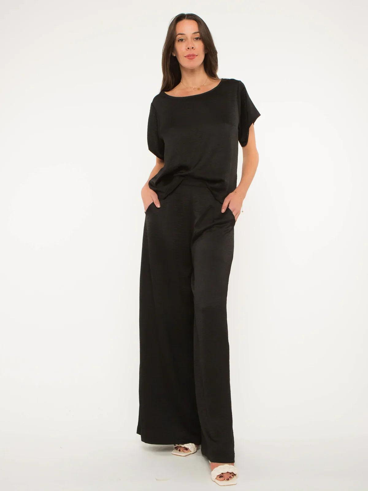FINAL SALE Ripley Rader Satin Crepe Yacht Pants Product Image