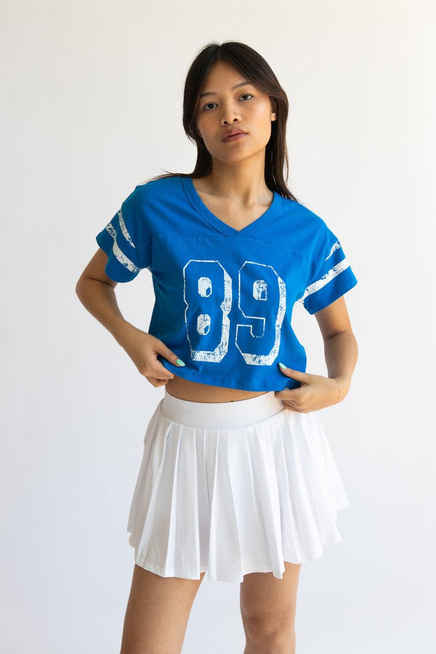 Football Jersey Crop T-Shirt Product Image