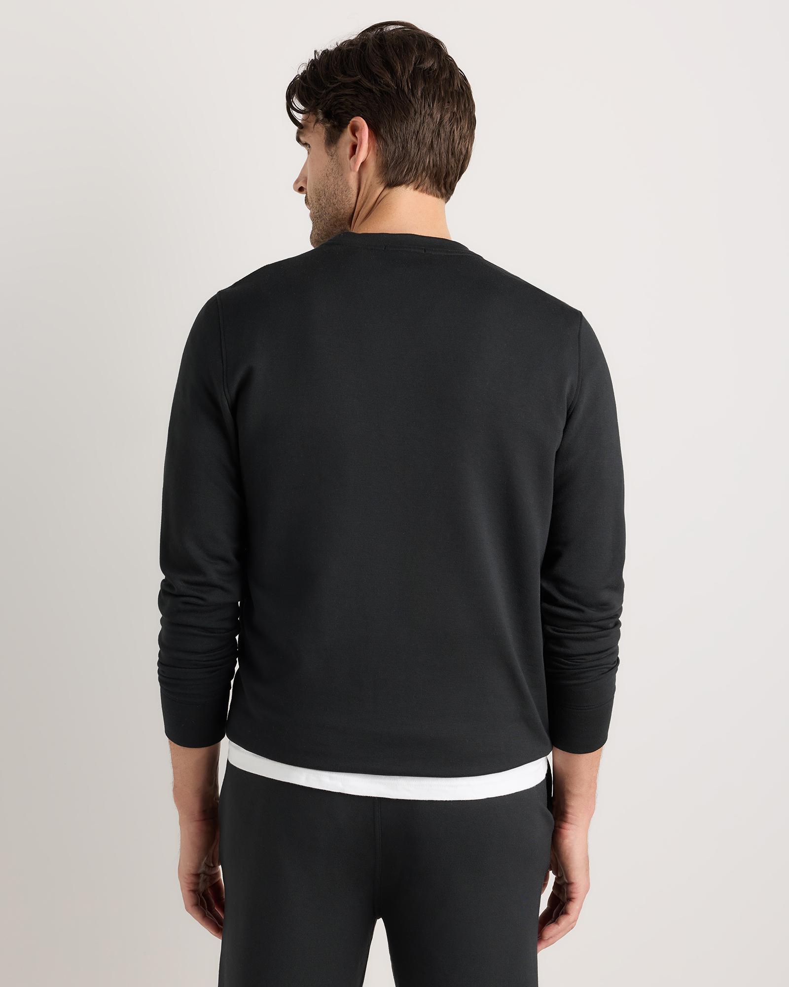 Quince | Men's Supersoft Fleece Crew Neck Alpaca Sweater Size XL, Lenzing Modal Product Image