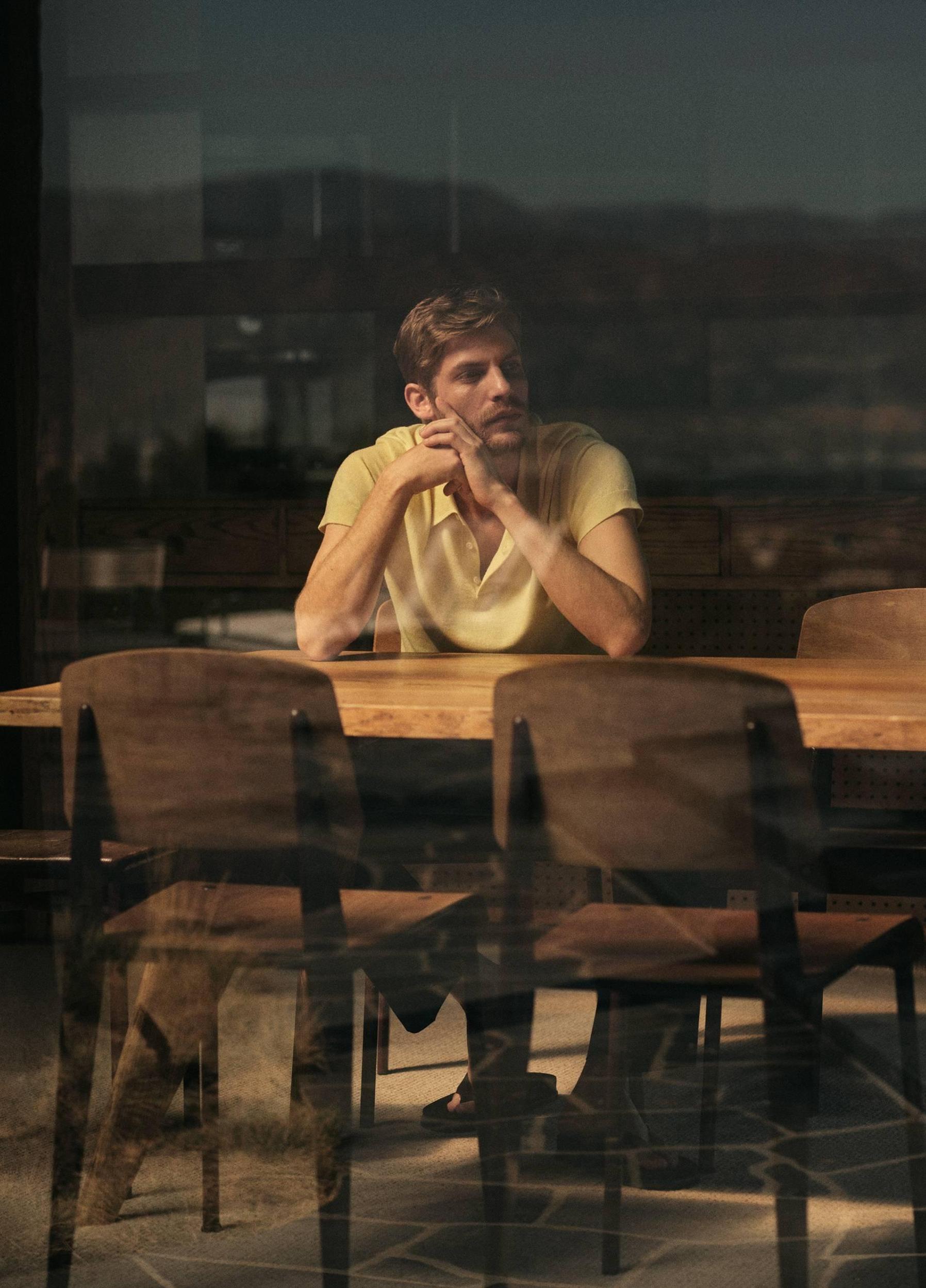 Featherweight Merino Wool-Cashmere Polo Sweater Product Image