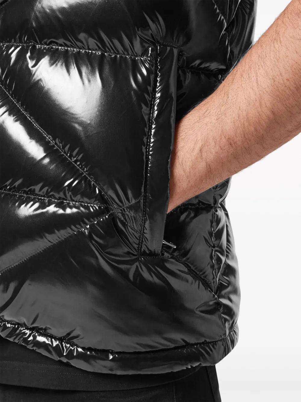 Hexagon logo-plaque padded gilet Product Image