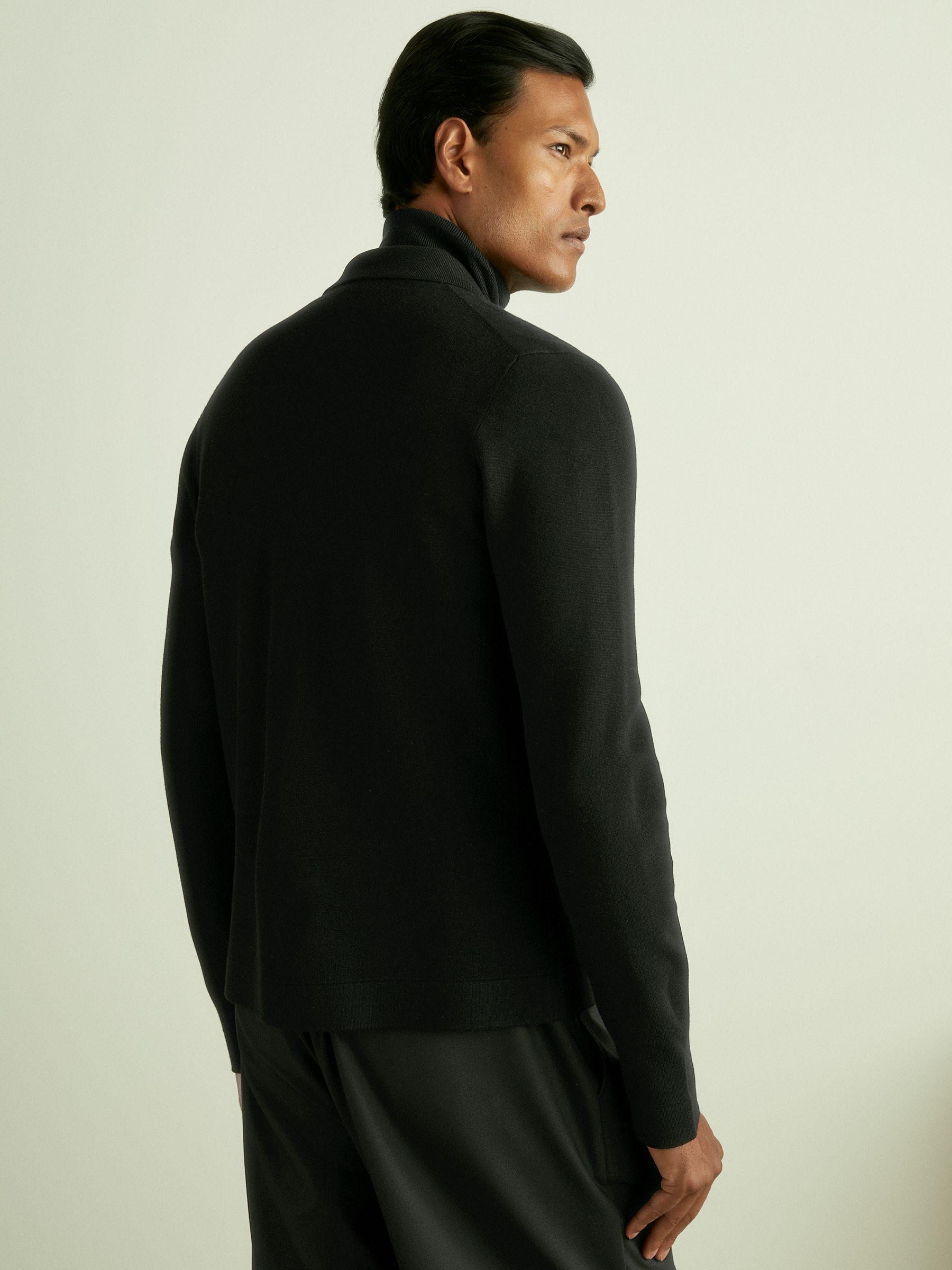 Hardware-Embellished Cardigan in Black Product Image