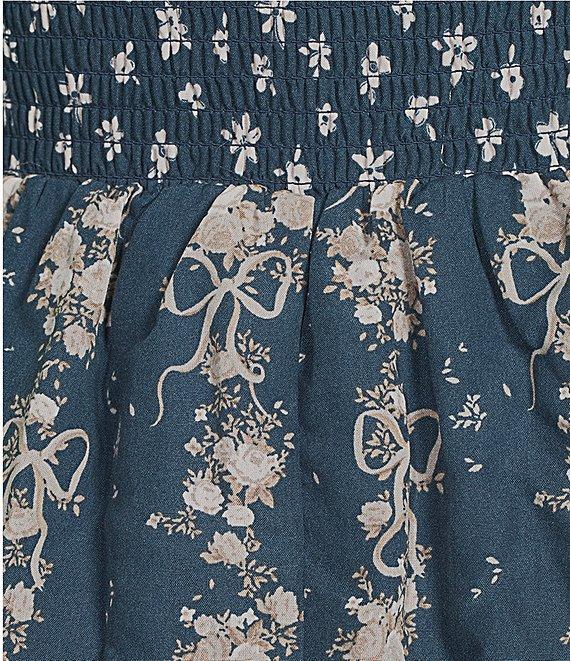 Midnight Doll Sleeveless Floral Printed Tiered Midi Dress Product Image