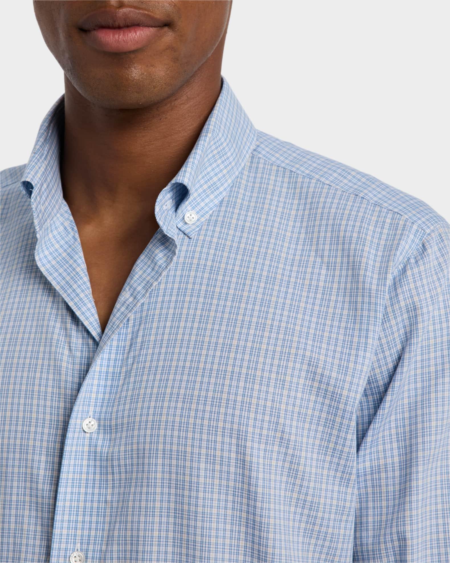 Men's Sorrento Cotton Plaid Sport Shirt Product Image
