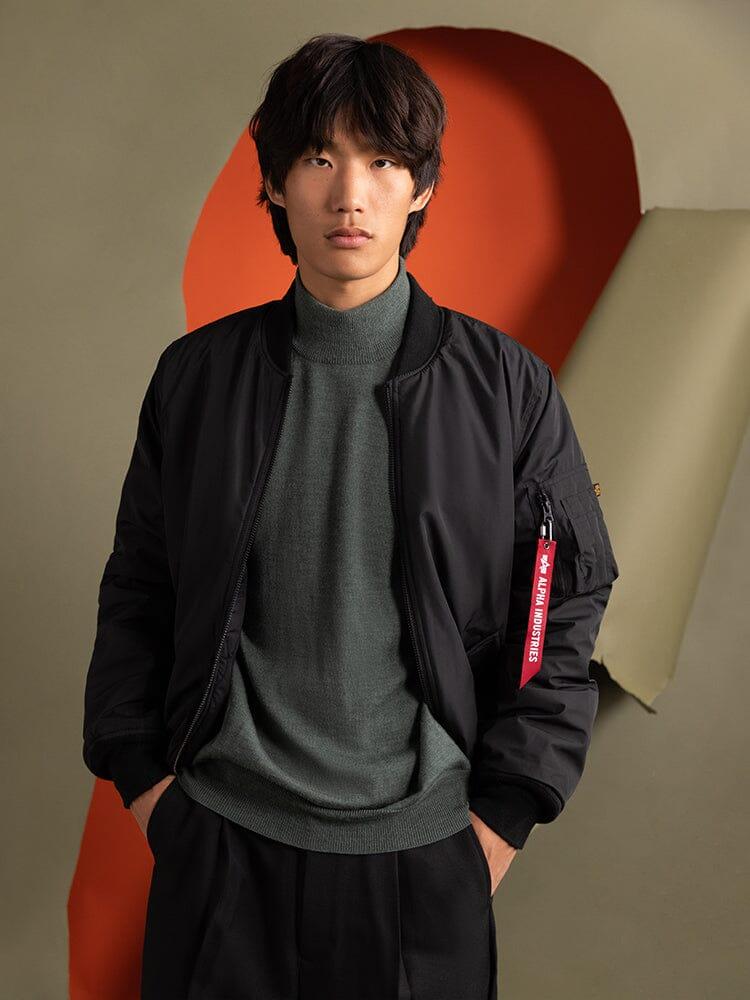 REVERSIBLE ONION QUILTED MA-1 BOMBER JACKET Male Product Image