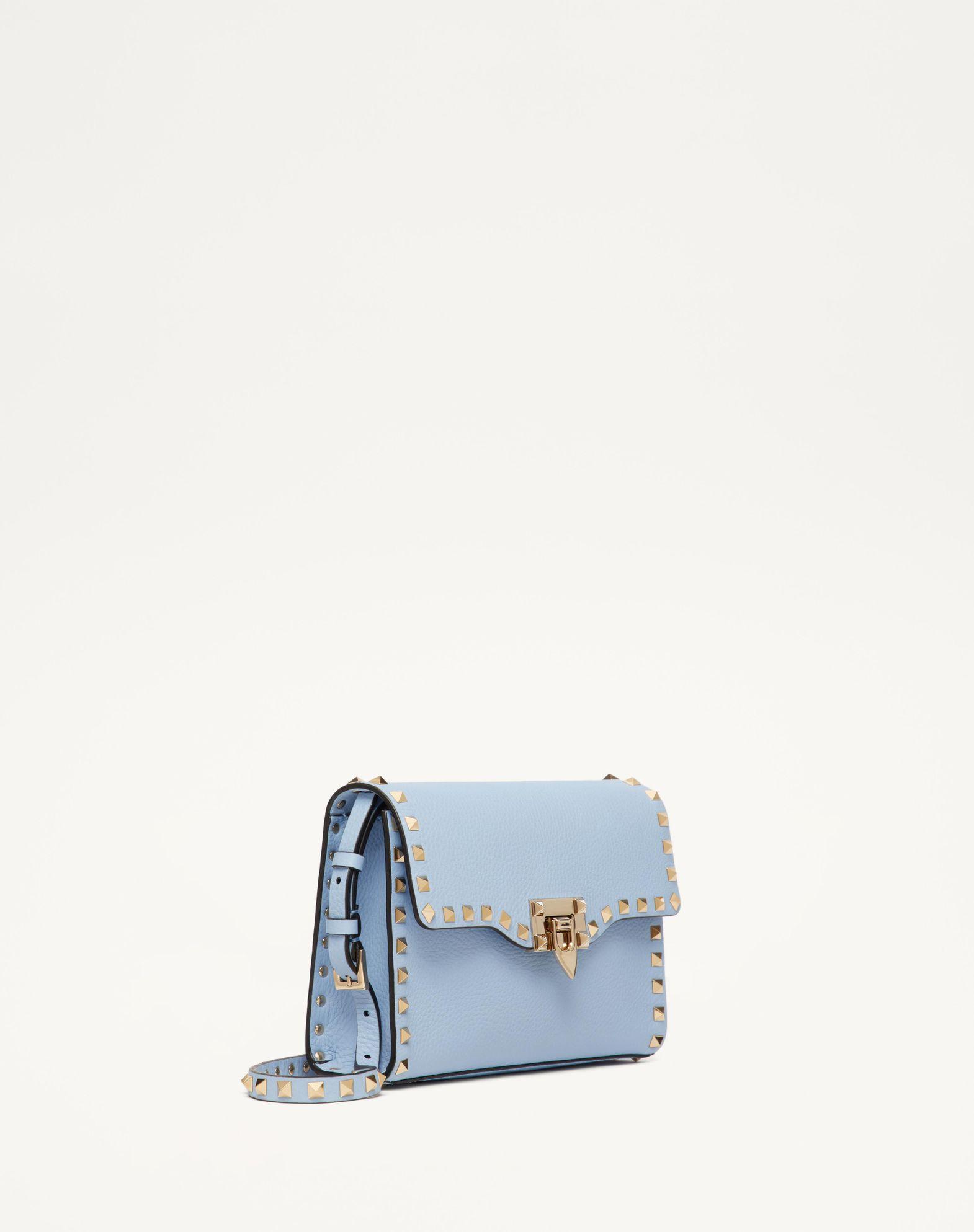 Small Rockstud Grainy Calfskin Crossbody Bag Product Image